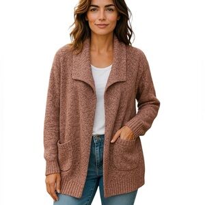 Roots Cabin Women's Small Open Wool Sweater Cozy Warm